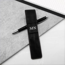 Load image into Gallery viewer, Personalised Leather Single Pen Holder