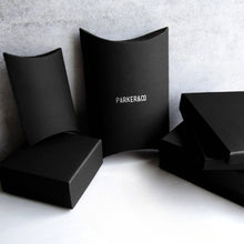 Load image into Gallery viewer, Handmade Personalised Medium Hard Black Leather Glasses Case