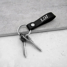 Load image into Gallery viewer, Handmade Personalised Special Date Leather Loop Keyring - PARKER&amp;CO