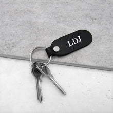 Load image into Gallery viewer, Handmade Personalised Special Date Leather Fob Keyring - PARKER&amp;CO