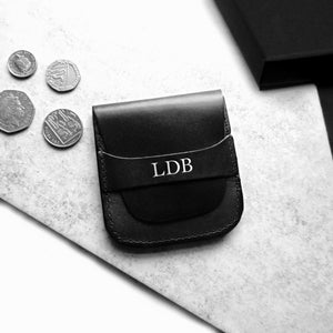 Handmade Personalised Leather Coin Purse or Coin Pouch - PARKER&CO