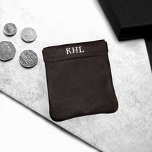 Load image into Gallery viewer, Handmade Personalised Leather Coin Purse - PARKER&amp;CO