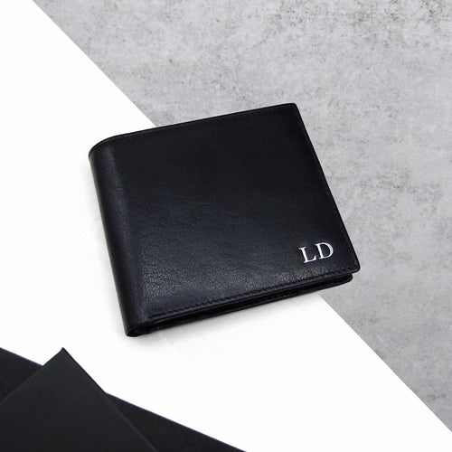 Personalised Men's RFID Leather Trifold Wallet - PARKER&CO