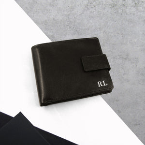Personalised Men's RFID Leather Bifold Wallet - PARKER&CO