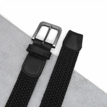 Load image into Gallery viewer, Personalised Men&#39;s Leather and Woven Braided Belt - PARKER&amp;CO
