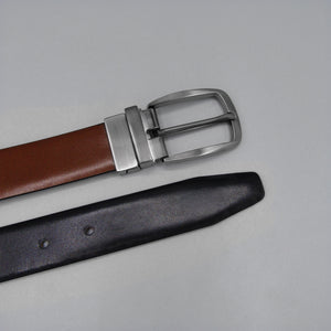 Personalised Men's Reversible Leather Belt - PARKER&CO