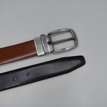 Load image into Gallery viewer, Personalised Special Date Men&#39;s Reversible Leather Belt - PARKER&amp;CO