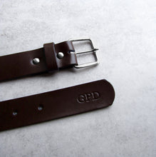Load image into Gallery viewer, Handmade Personalised Men&#39;s Leather Belt - PARKER&amp;CO