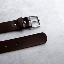 Load image into Gallery viewer, Handmade Personalised Men&#39;s Hidden Initial Leather Belt - PARKER&amp;CO
