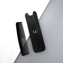 Load image into Gallery viewer, Handmade Personalised Special Date Leather Beard &amp; Hair Comb Sheath - PARKER&amp;CO