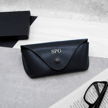 Load image into Gallery viewer, Handmade Personalised Medium Hard Leather Glasses Case - PARKER&amp;CO